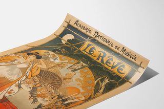 Decorative Poster The Dream - Art Nouveau Style Music and Dance
