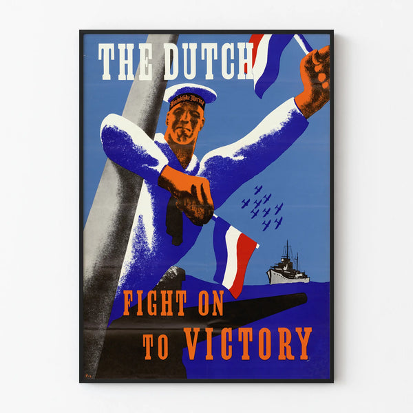 Vintage Poster The Dutch Fight On To Victory