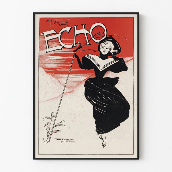 Vintage poster The Echo Chicago 1895 - Retro wall decoration