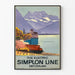 Vintage Poster of the Simplon Swiss Electric Line