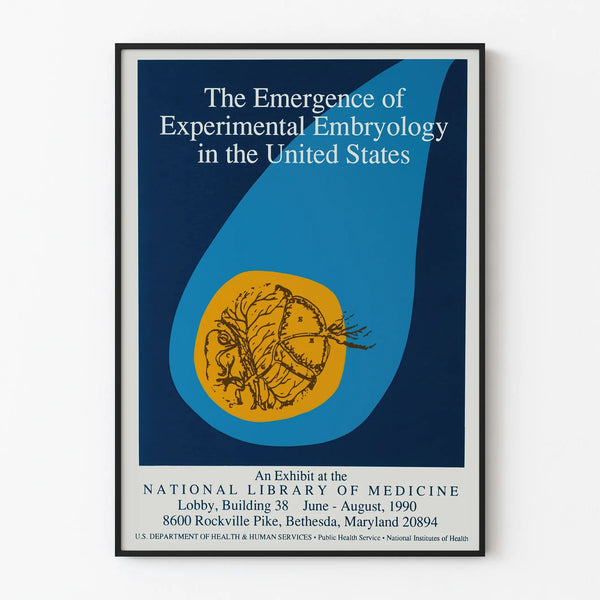 Vintage Poster 'The Emergence of Experimental Embryology' - Scientific Wall Decoration