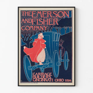 Vintage Poster Carrossiers Emerson and Fisher Cincinnati Ohio