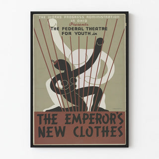 Theatre Poster The Emperor's New Clothes Vintage Ohio