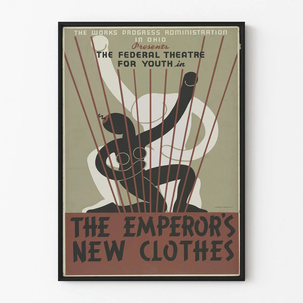 Theatre Poster The Emperor's New Clothes Vintage Ohio