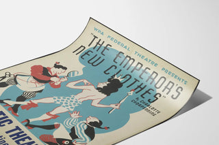 Vintage theater poster The Emperor's New Clothes