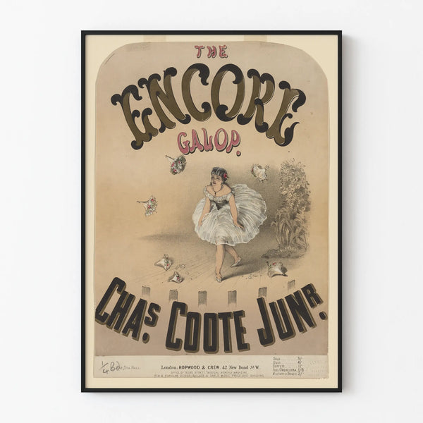 Vintage Poster The Encore Galop - Retro Wall Decoration