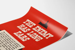Vintage War Poster - The Enemy Has Long Ears
