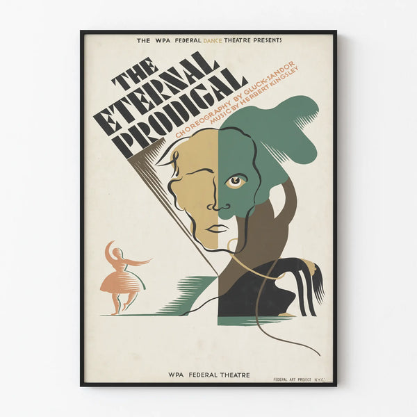 Vintage Poster The Eternal Prodigal Theater Dance
