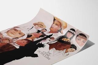 Poster The Ethnic Potpourri - Illustration of American Cultural Diversity