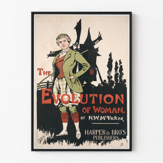 Vintage Poster The Evolution of Woman by H.W. McVickar