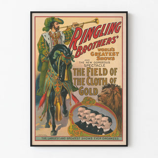 Vintage Poster Spectacle The Field of the Cloth of Gold Ringling Brothers