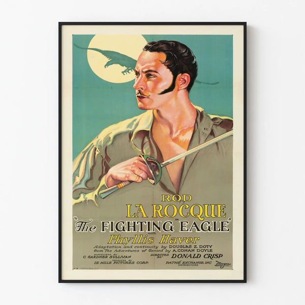 Vintage Poster The Fighting Eagle – Retro Wall Decoration