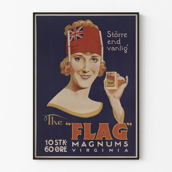 Vintage Poster The Flag Magnums Virginia for Wall Decoration