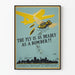 Vintage Poster: Sanitary Protection, The Mosquito More Dangerous Than a Bomber