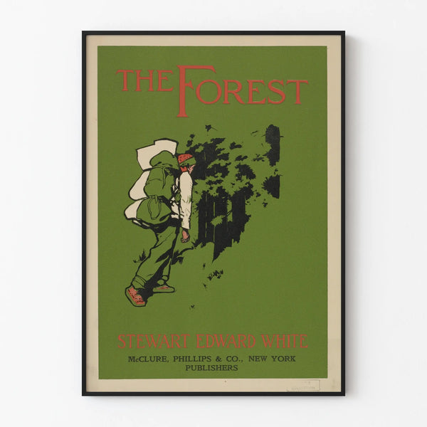 Vintage Poster The Forest - Nature and Hiking Wall Decoration