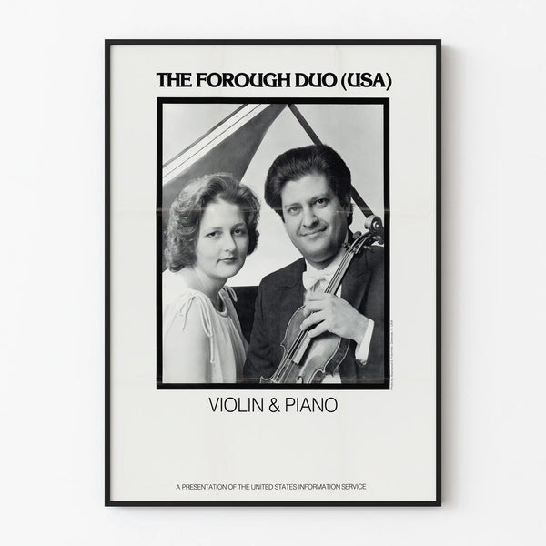 Poster The Forough Duo USA Violin & Piano - Vintage Musical Wall Decoration