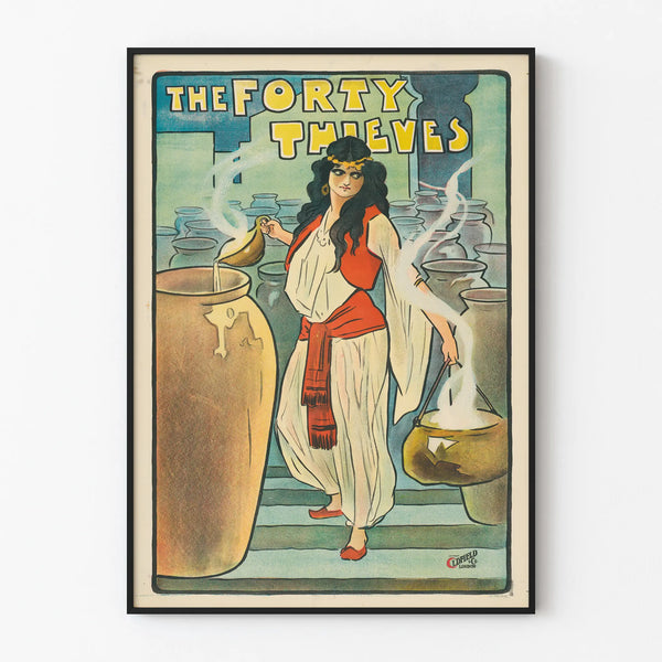 Vintage Poster The Forty Thieves - Retro Wall Decoration