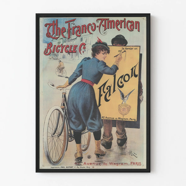 Vintage poster The Franco-American Bicycle Co - The latest fashion is Falcon