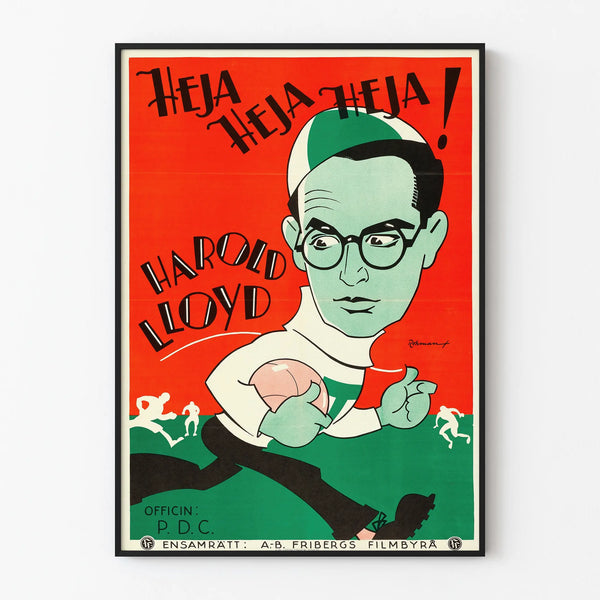 Vintage poster The Freshman with Harold Lloyd - Retro wall decoration
