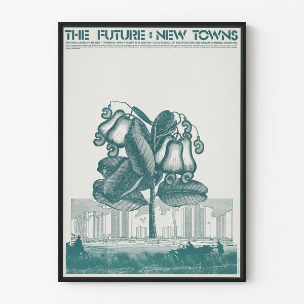 Vintage Poster The Future: New Towns - Architectural Wall Decoration