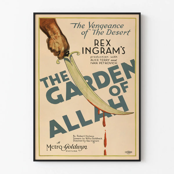 Vintage poster The Garden of Allah decorative and captivating