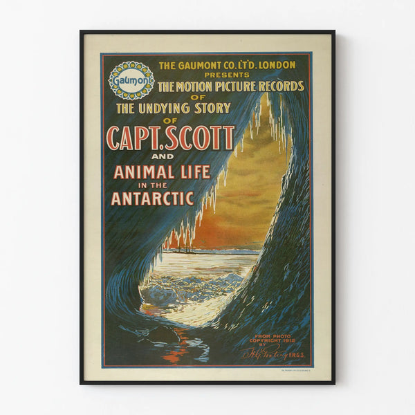 Vintage Antarctic Poster Capt. Scott Gaumont