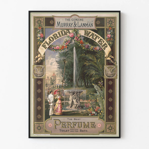 Vintage Murray & Lanman Florida Water Poster - Classic Wall Decoration