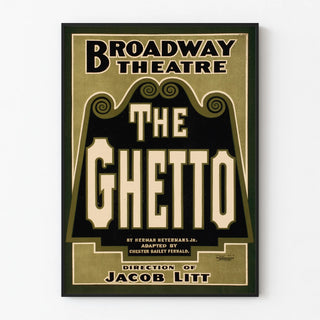 Vintage Broadway Theatre Poster The Ghetto