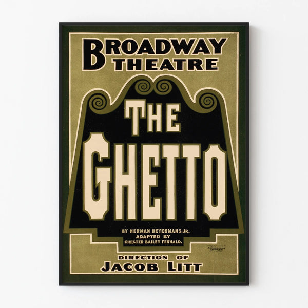 Vintage Broadway Theatre Poster The Ghetto