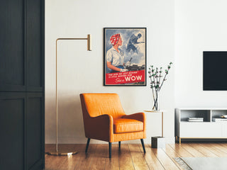 Vintage Military Woman Worker Poster - The Girl He Left Behind
