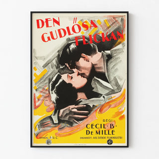Italian Vintage Poster 'Den Gudlösa Flickan' by Cecil B. De Mille