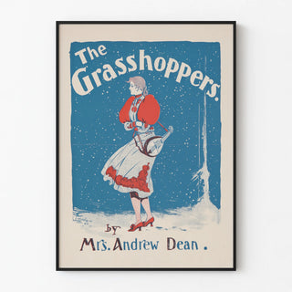 Vintage poster The Grasshoppers retro style