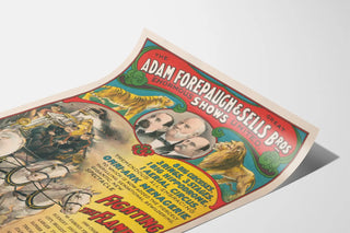 Vintage poster of Adam Forepaugh & Sells Bros - Historic circus show