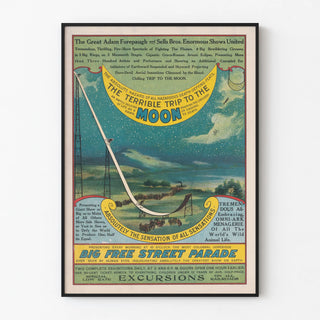 Vintage Poster The Great Adam Forepaugh & Sells Bros - Enormous Spectacle and Aerial Sensations