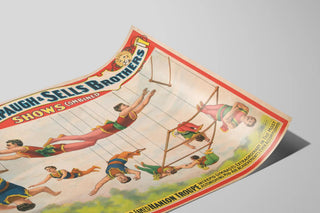 Vintage Poster The Great Forepaugh & Sells Brothers - Hanlon Aerial Acrobat Troupe — artwork view