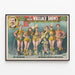 Vintage Poster Circus The Great Wallace Shows and Stirk Family Cyclists — framed artwork on a wall