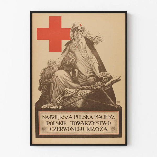 Vintage poster of the Polish Red Cross - The greatest Polish mother