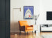 Wall decoration poster of Grundtvig Church in Copenhagen