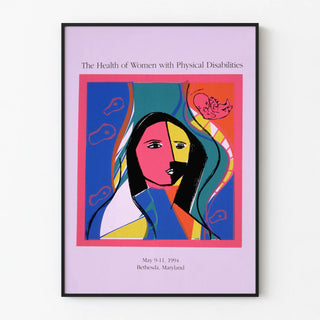 Artistic Wall Decoration Poster The Health of Women with Physical Disabilities
