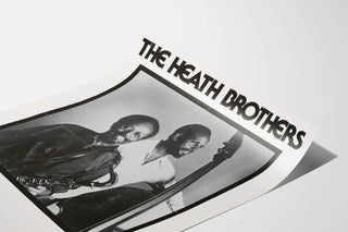 Vintage Poster The Heath Brothers Jazz Poster Black and White