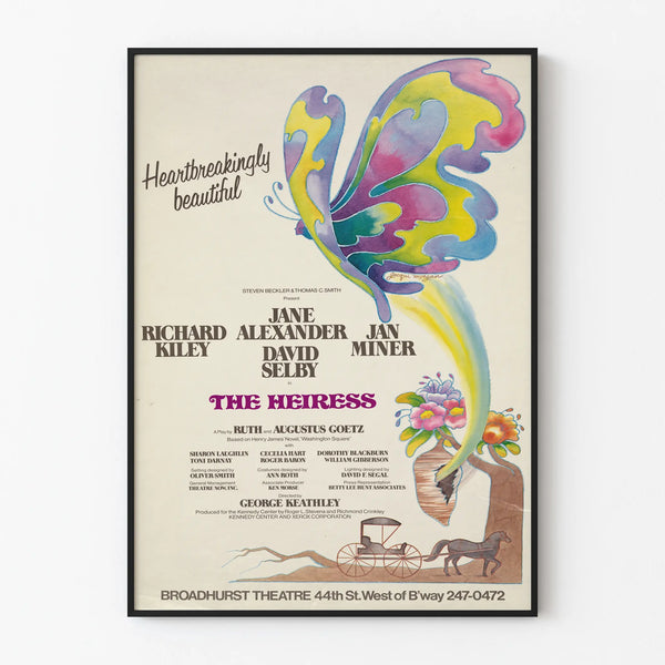 Vintage poster wall decoration The Heiress by Jacqui Morgan