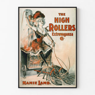 Vintage poster The High Rollers Extravaganza Mamie Lamb