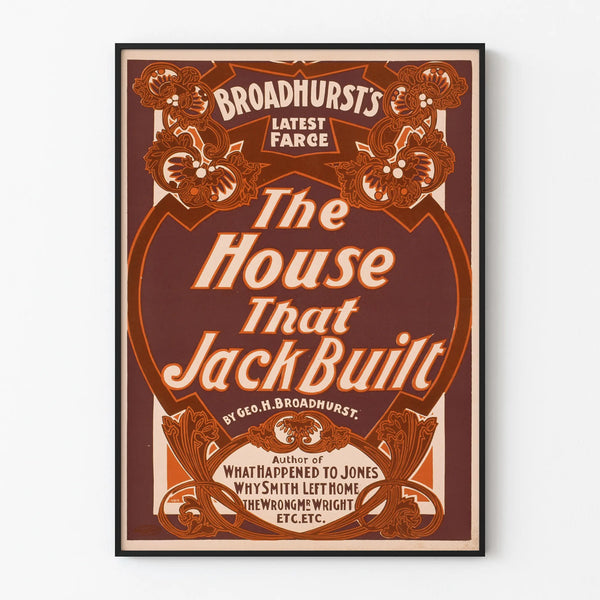 Vintage poster 'The House That Jack Built' by Broadhurst