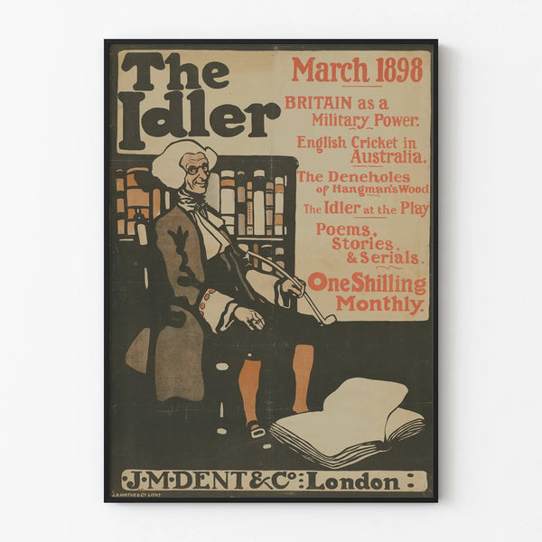 Vintage poster The Idler March 1898 - Retro wall decoration