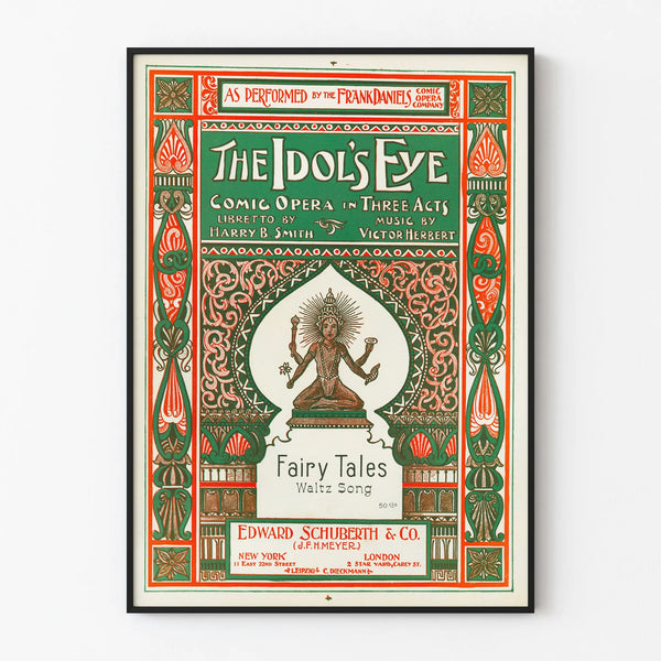 Vintage decorative poster The Idol's Eye