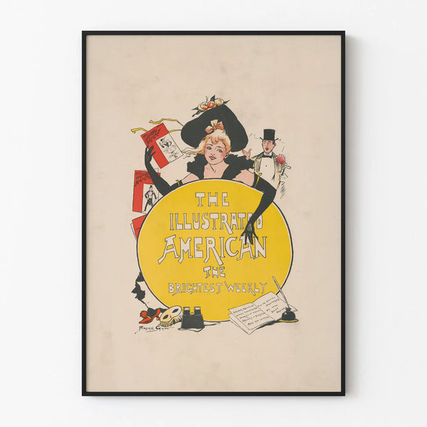 Vintage Poster The Illustrated American - Retro Wall Decoration