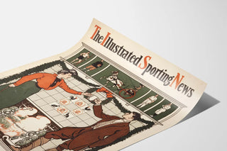 Vintage poster The Illustrated Sporting News Christmas special edition