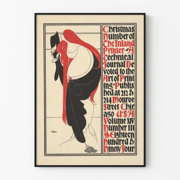 Vintage poster The Inland Printer - Christmas edition 1894