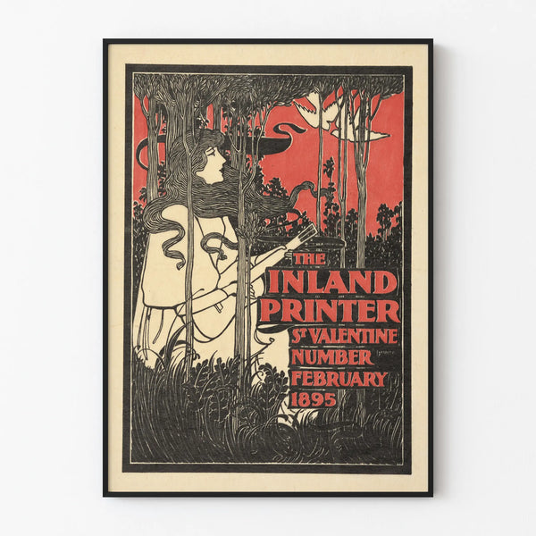 Vintage poster The Inland Printer - Saint Valentine's Day Edition 1895