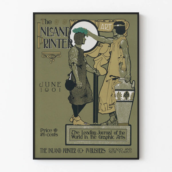 Vintage poster The Inland Printer, June 1901, graphic art